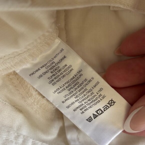 RARE FIND Standard/Cloth Urban Outfitters Cream Flared Cargo Pant - Picture 7 of 8